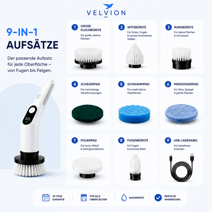 ScrubMaster 9-in-1 Elektrische Reinigungsbürste